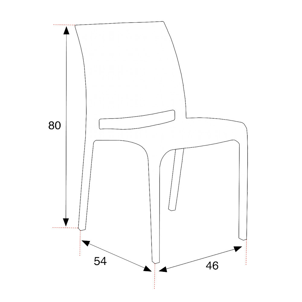 Scaun de grădină Leziter Volare din plastic, culoare cappuccino (taupe)