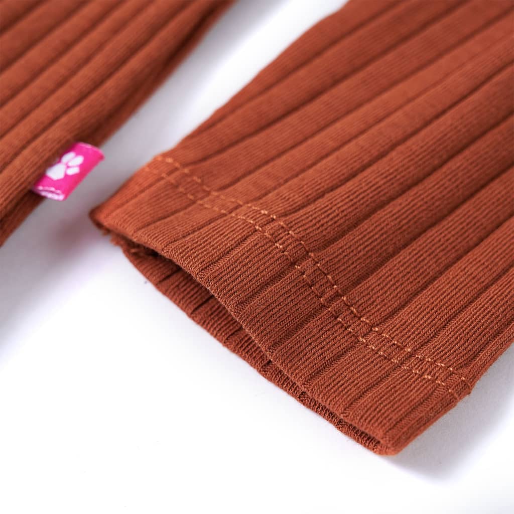 Tricou pentru copii cu mâneci lungi, coniac, 92 GartenMobel Dekor