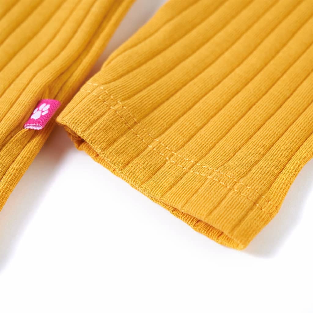 Tricou pentru copii cu mâneci lungi, ocru, 92 GartenMobel Dekor