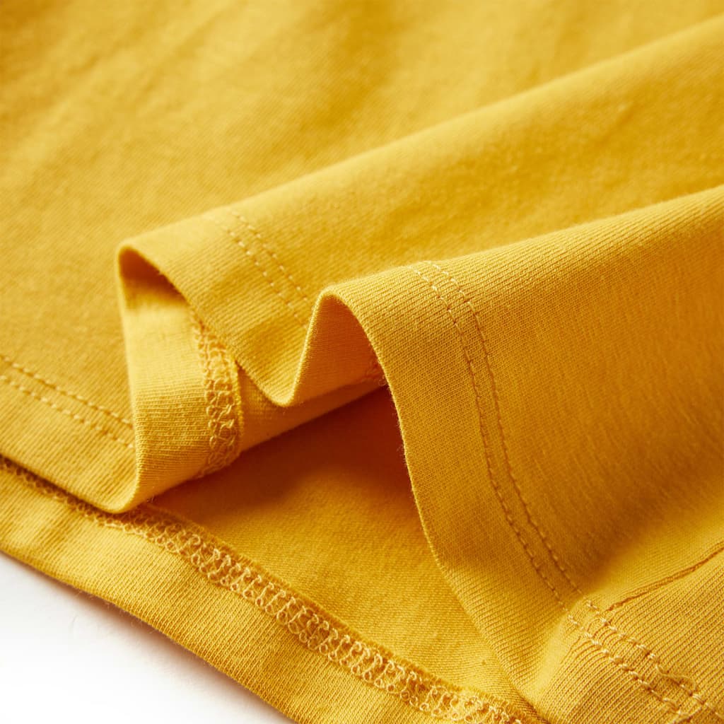 Tricou pentru copii cu mâneci lungi, ocru, 140 GartenMobel Dekor