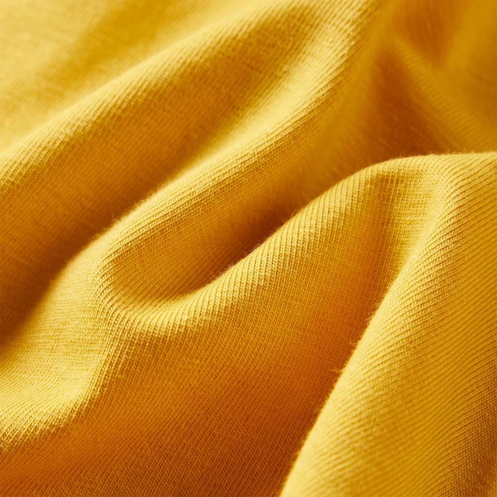 Tricou pentru copii cu mâneci lungi, ocru, 140 GartenMobel Dekor