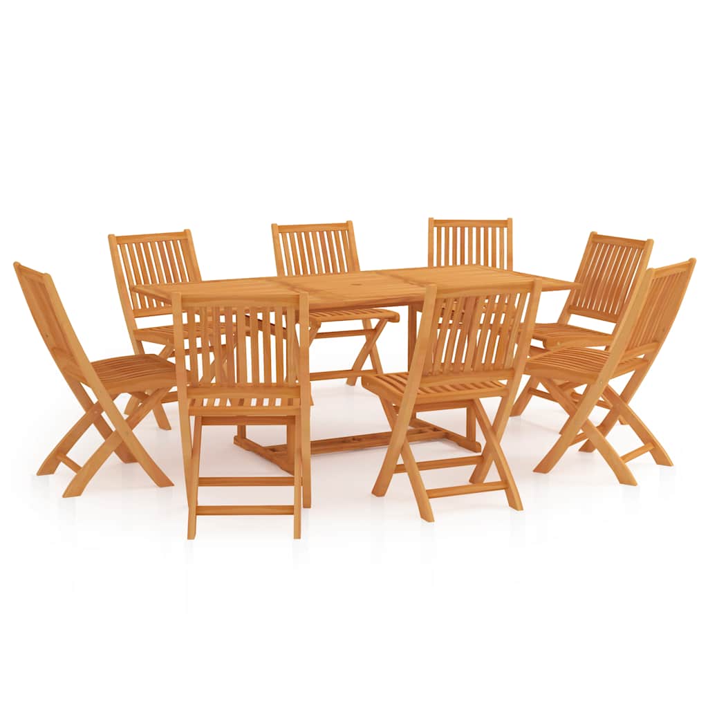 Set mobilier de grădină, 9 piese, lemn masiv de tec GartenMobel Dekor