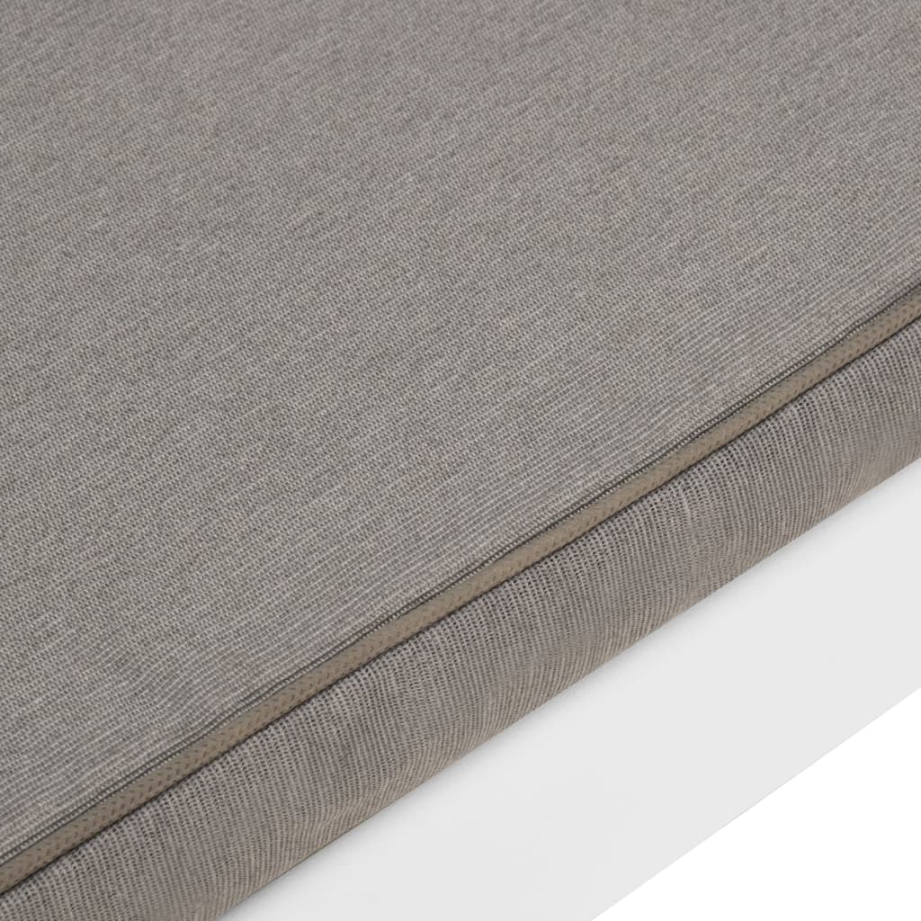 Set mobilier de grădină cu perne, 3 piese, alb, plastic GartenMobel Dekor