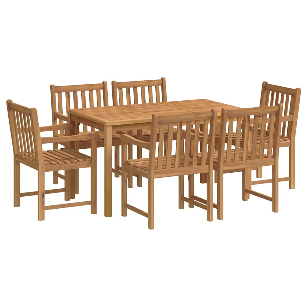 Set de mobilier de grădină cu 7 piese, 140x80 cm, lemn masiv de tec GartenMobel Dekor