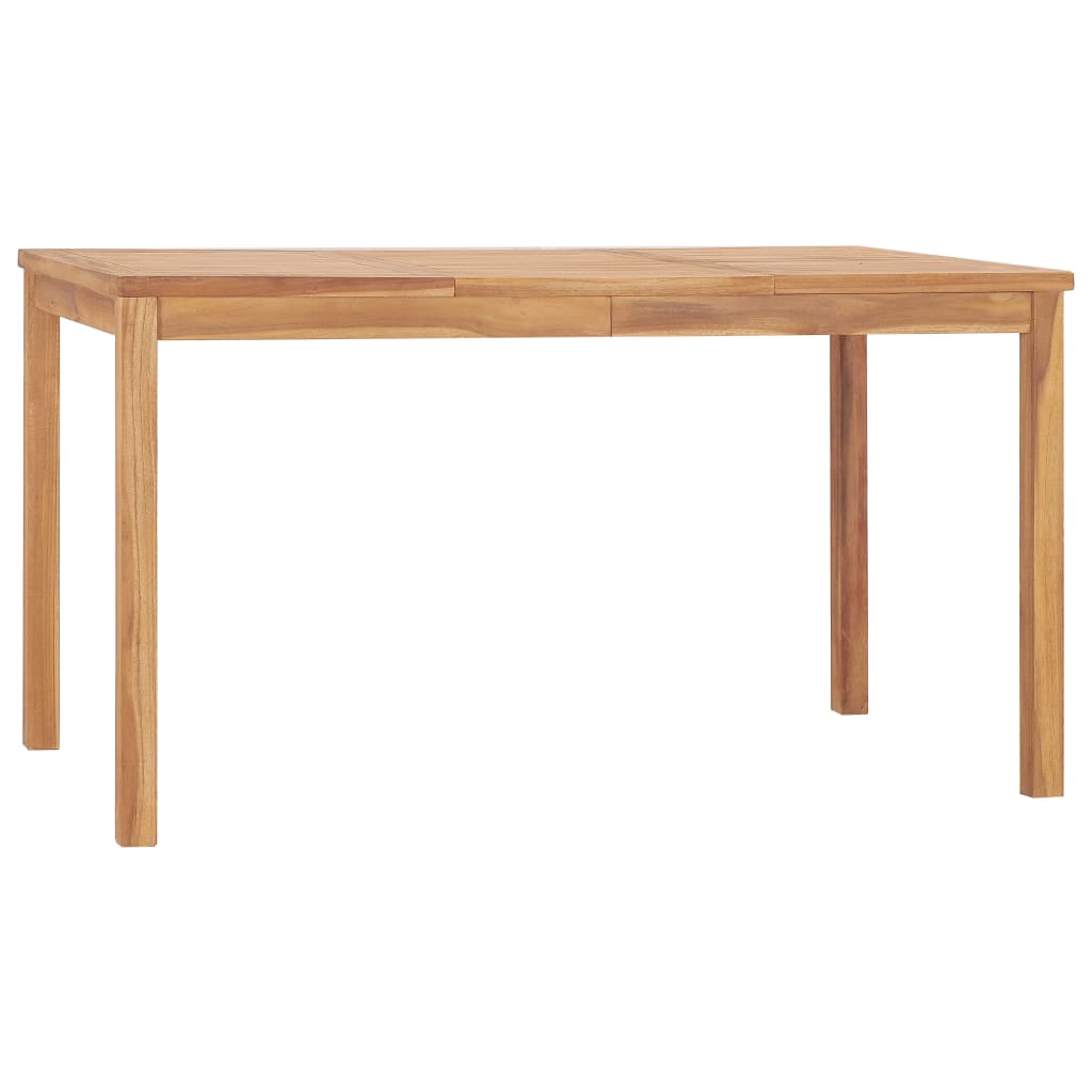 Set de mobilier de grădină cu 7 piese, 140x80 cm, lemn masiv de tec GartenMobel Dekor