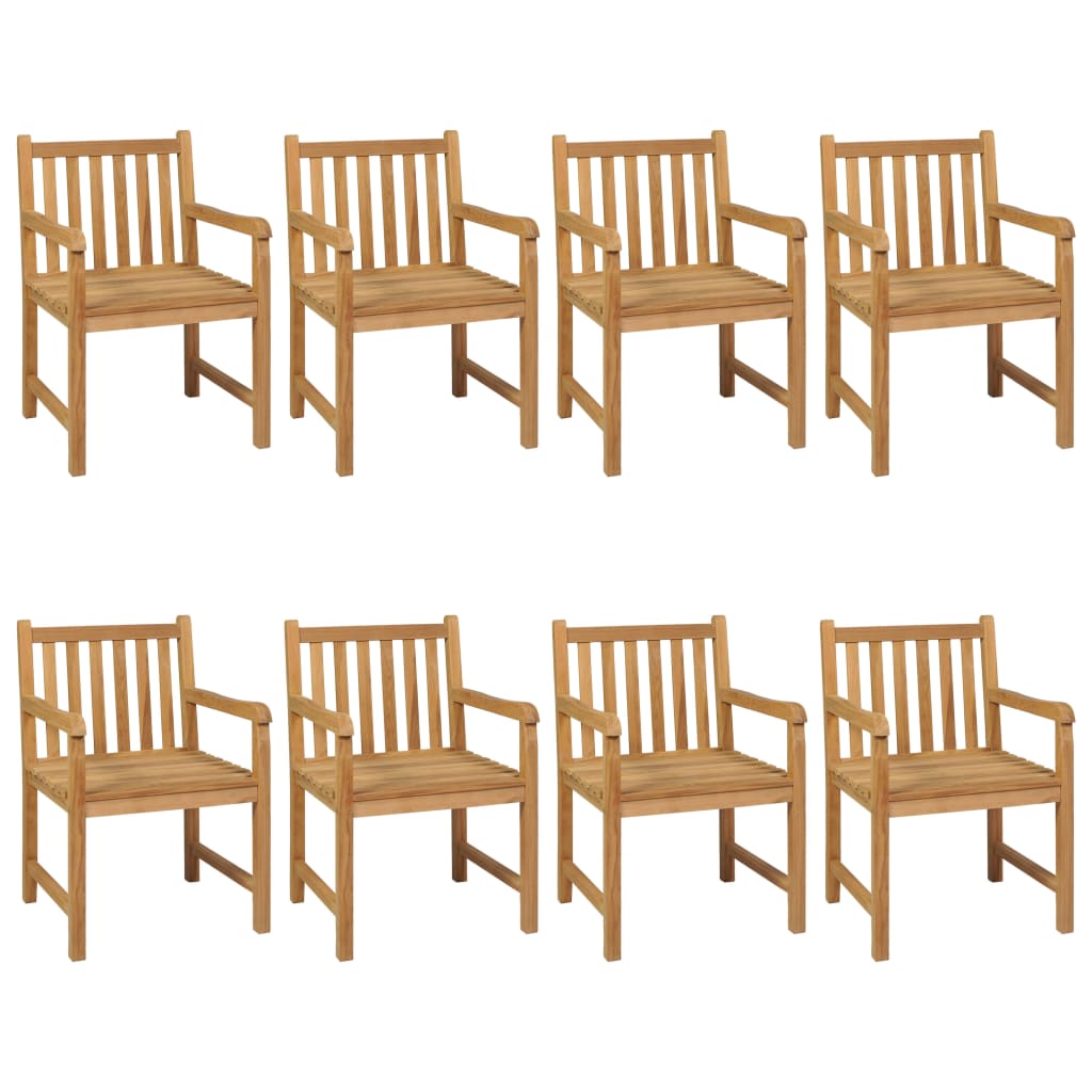 Set de mobilier de grădină cu 9 piese, 200x100 cm, lemn masiv de tec GartenMobel Dekor