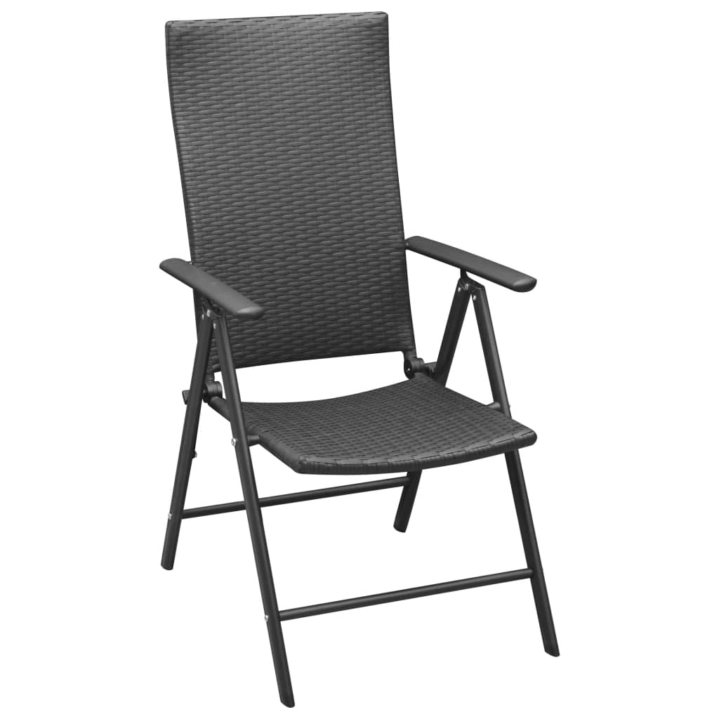 Set mobilier de grădină, 5 piese, negru GartenMobel Dekor