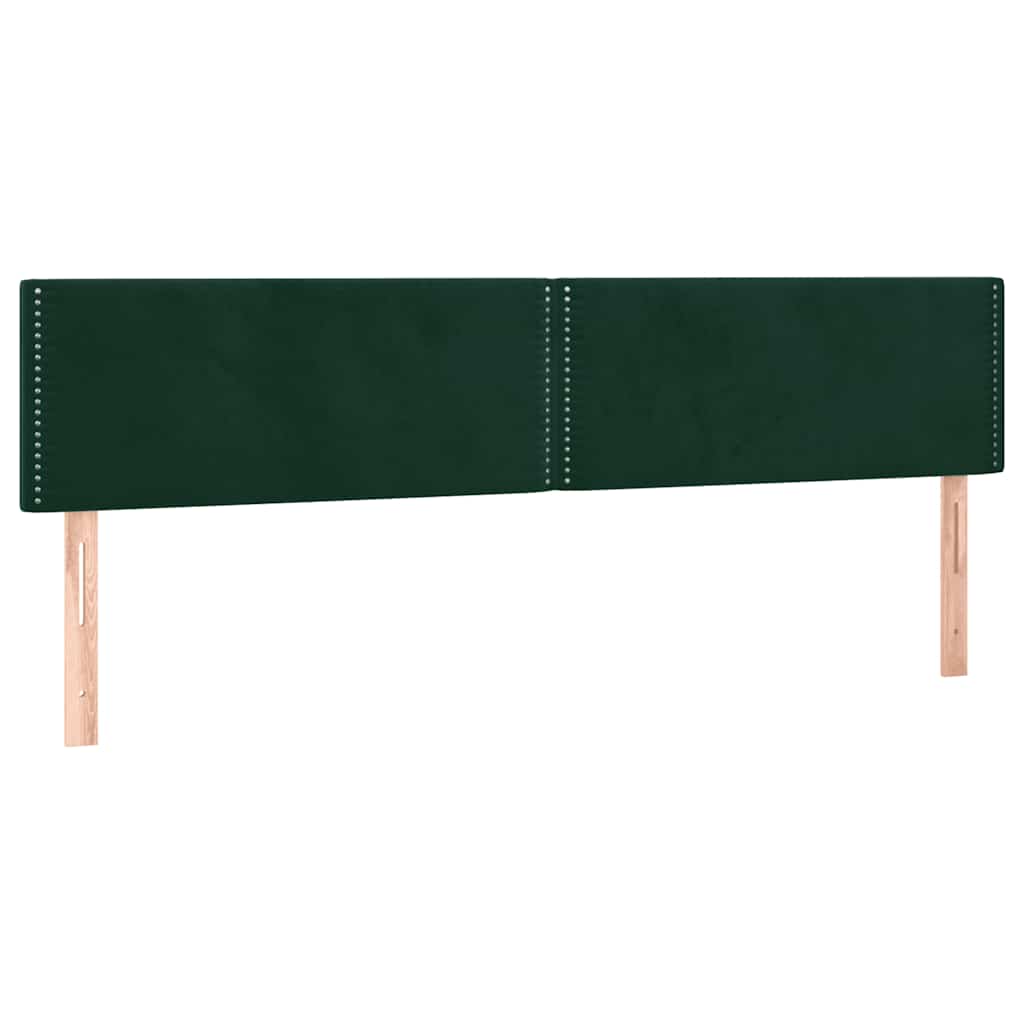 Pat box spring cu saltea, verde închis, 180x200 cm, catifea GartenMobel Dekor