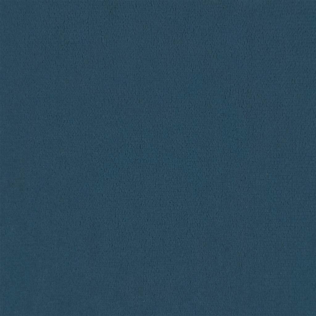 Pat box spring cu saltea, albastru închis, 100x200 cm, catifea GartenMobel Dekor