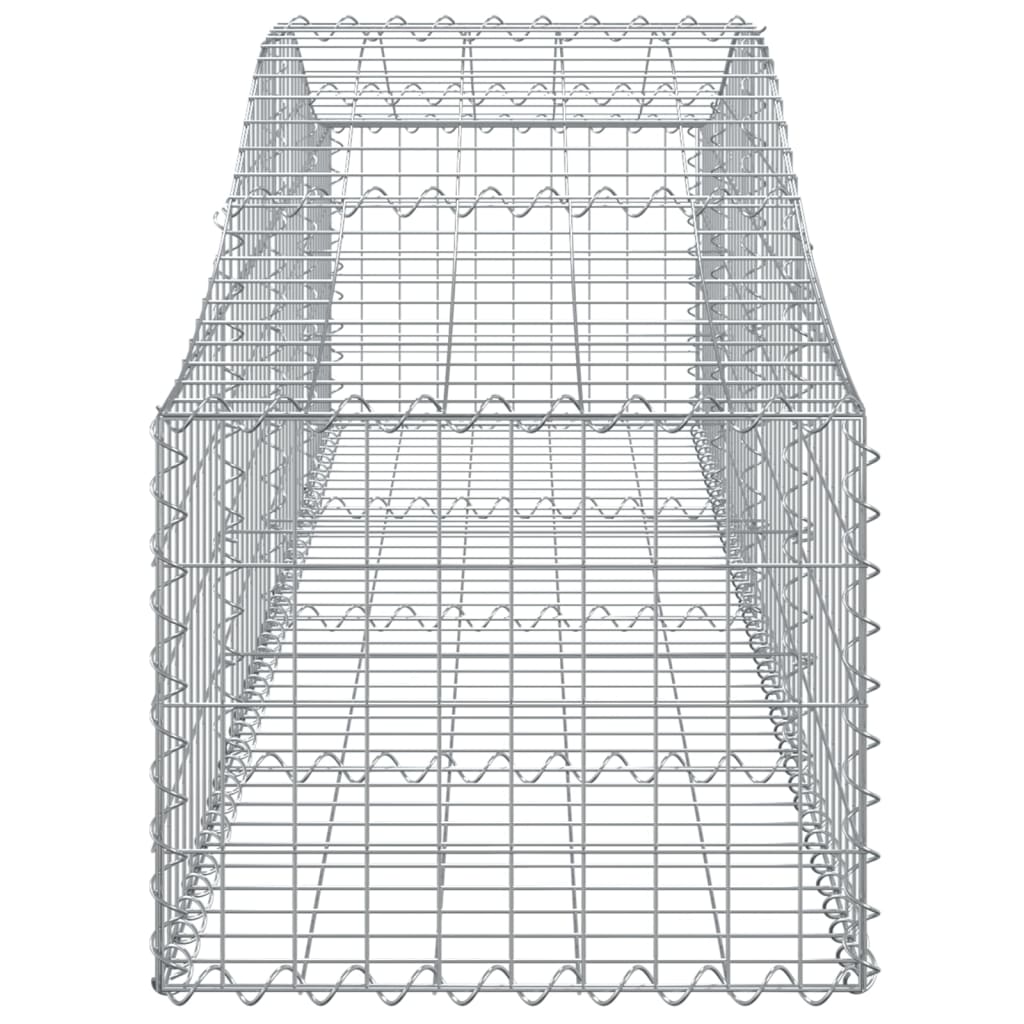 Coșuri gabion arcuite 11 buc, 200x50x40/60 cm, fier galvanizat GartenMobel Dekor