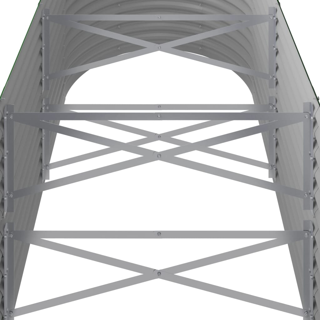 Strat înălțat grădină 224x80x68 cm oțel galvanizat GartenMobel Dekor