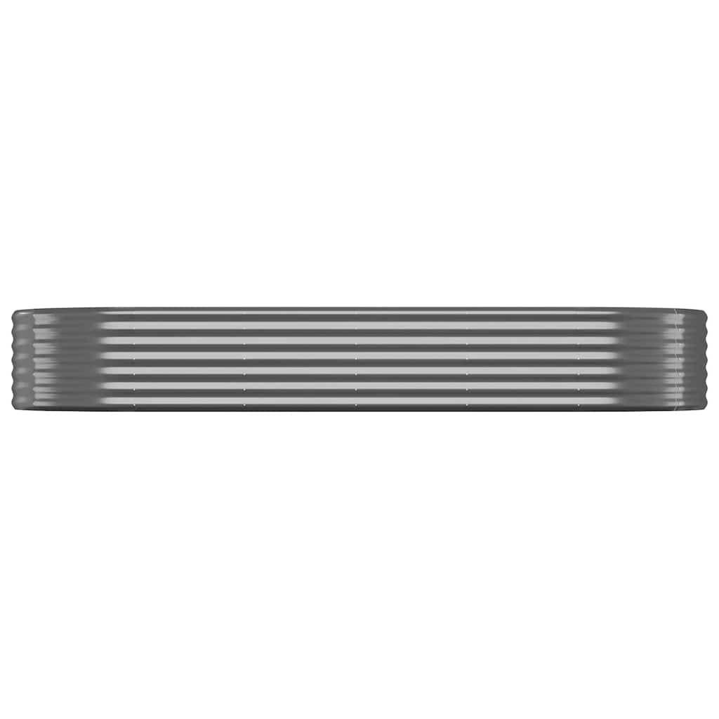 Strat înălțat grădină 249x100x36 cm oțel galvanizat GartenMobel Dekor