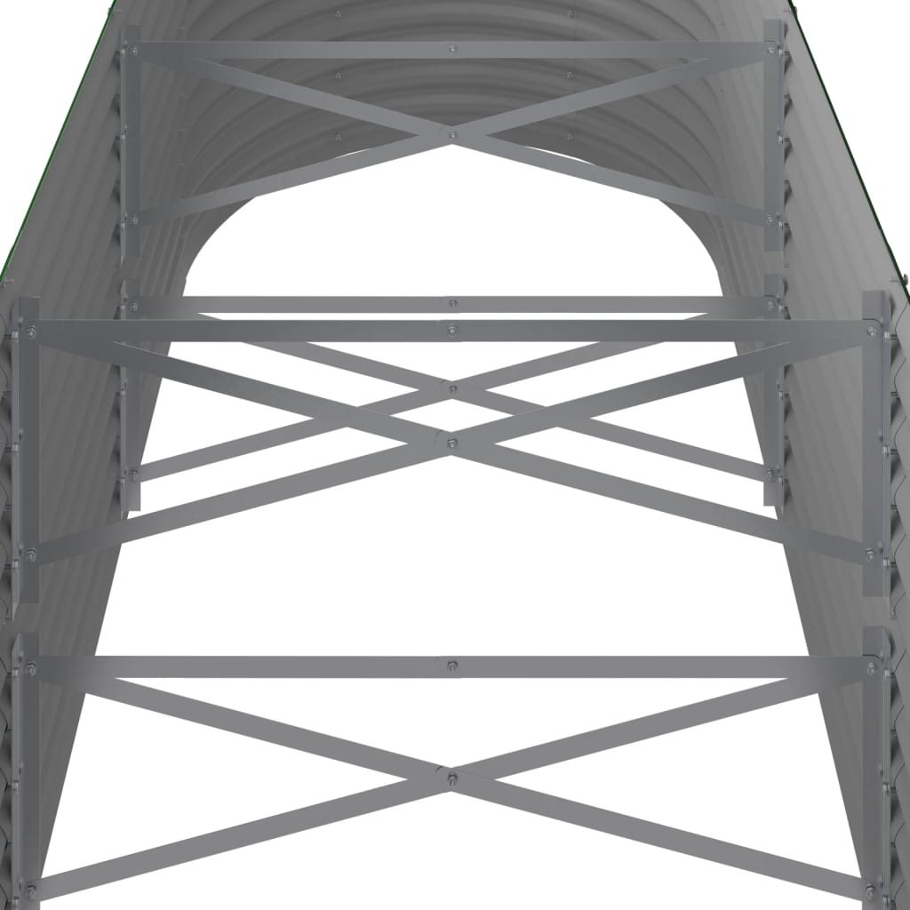 Strat înălțat grădină 296x80x68 cm oțel galvanizat GartenMobel Dekor