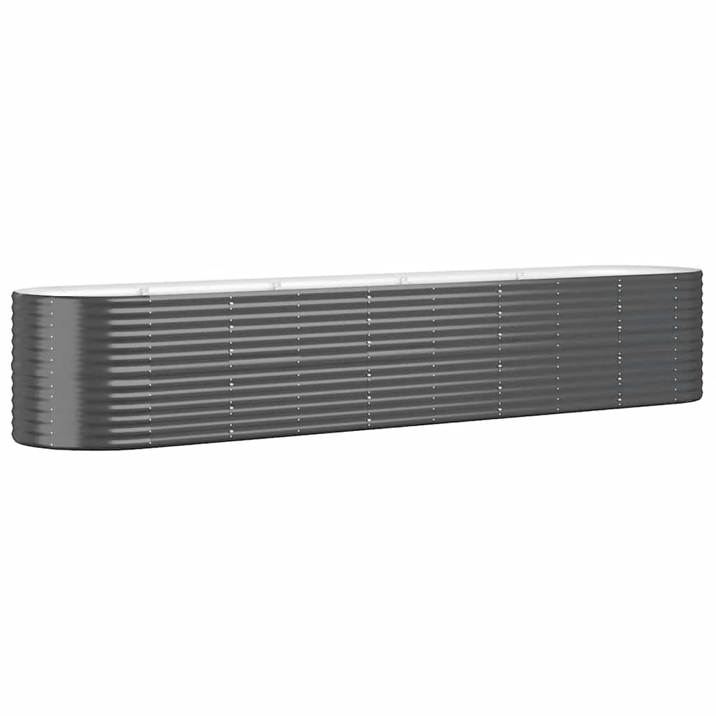 Strat înălțat grădină 368x80x68 cm oțel galvanizat GartenMobel Dekor