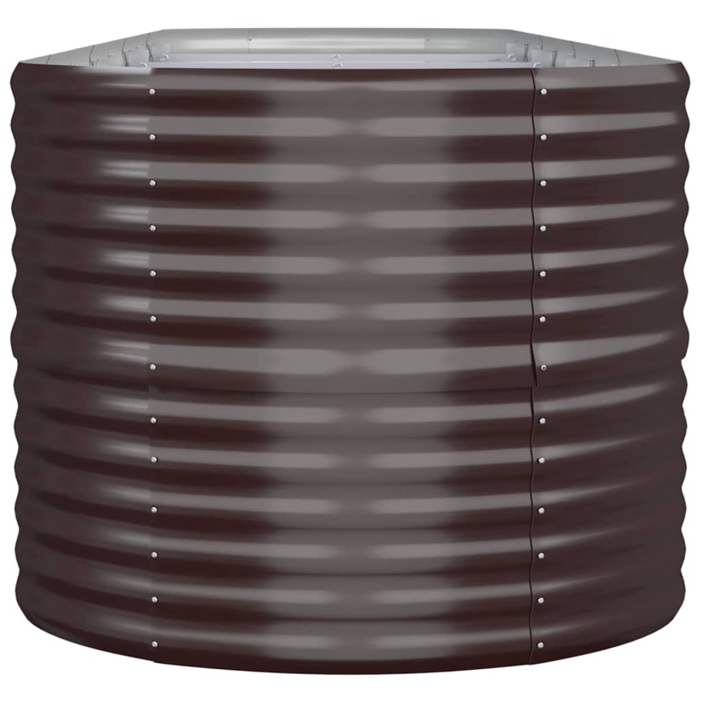 Strat înălțat grădină 440x80x68 cm oțel galvanizat GartenMobel Dekor