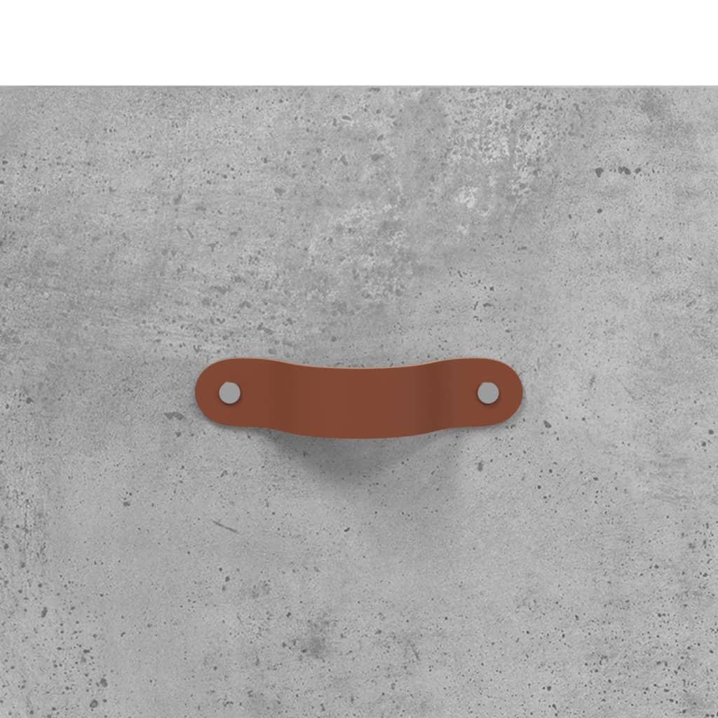 Dulap înalt, gri beton, 69,5x34x180, lemn compozit GartenMobel Dekor