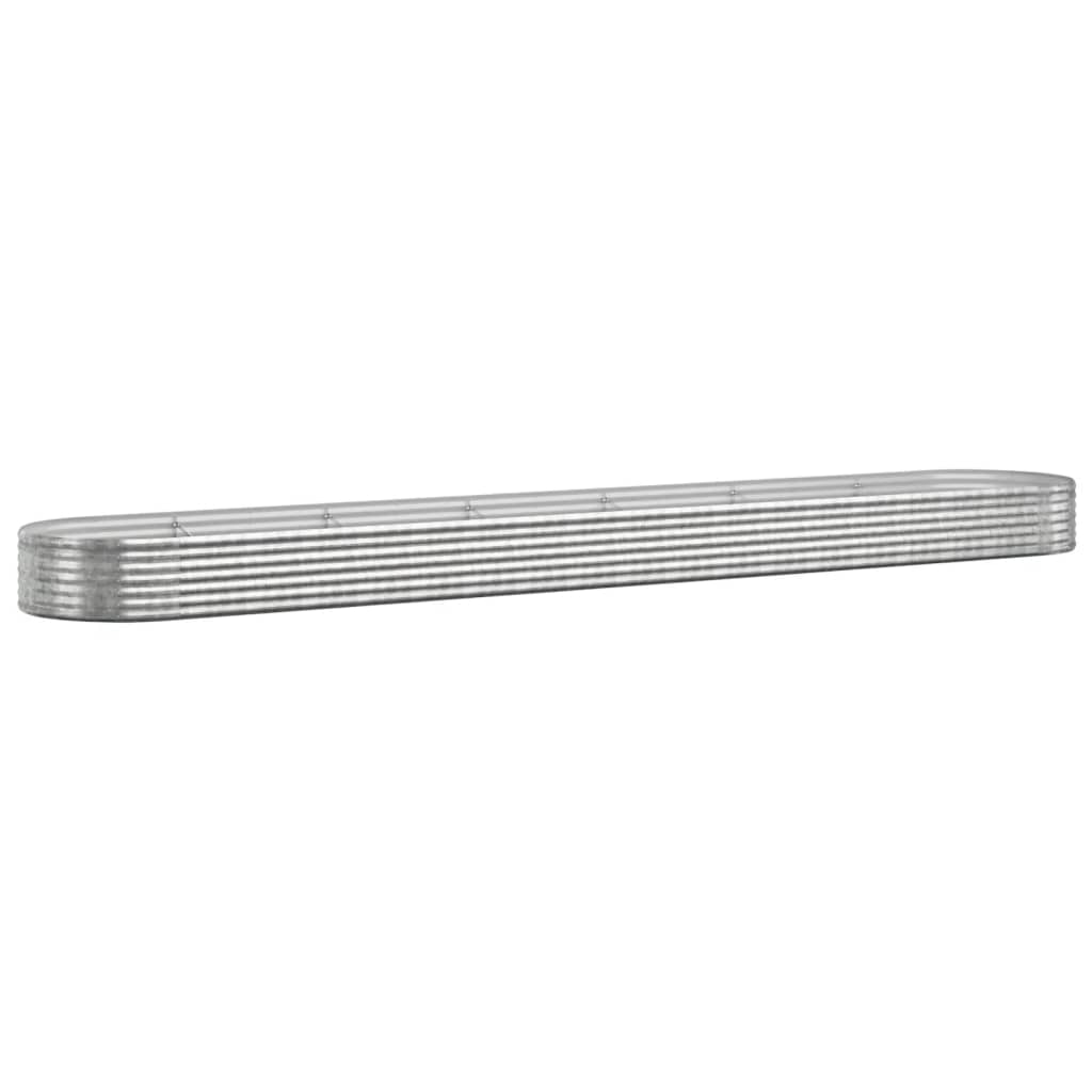Strat înălțat grădină 544x100x36 cm oțel galvanizat GartenMobel Dekor