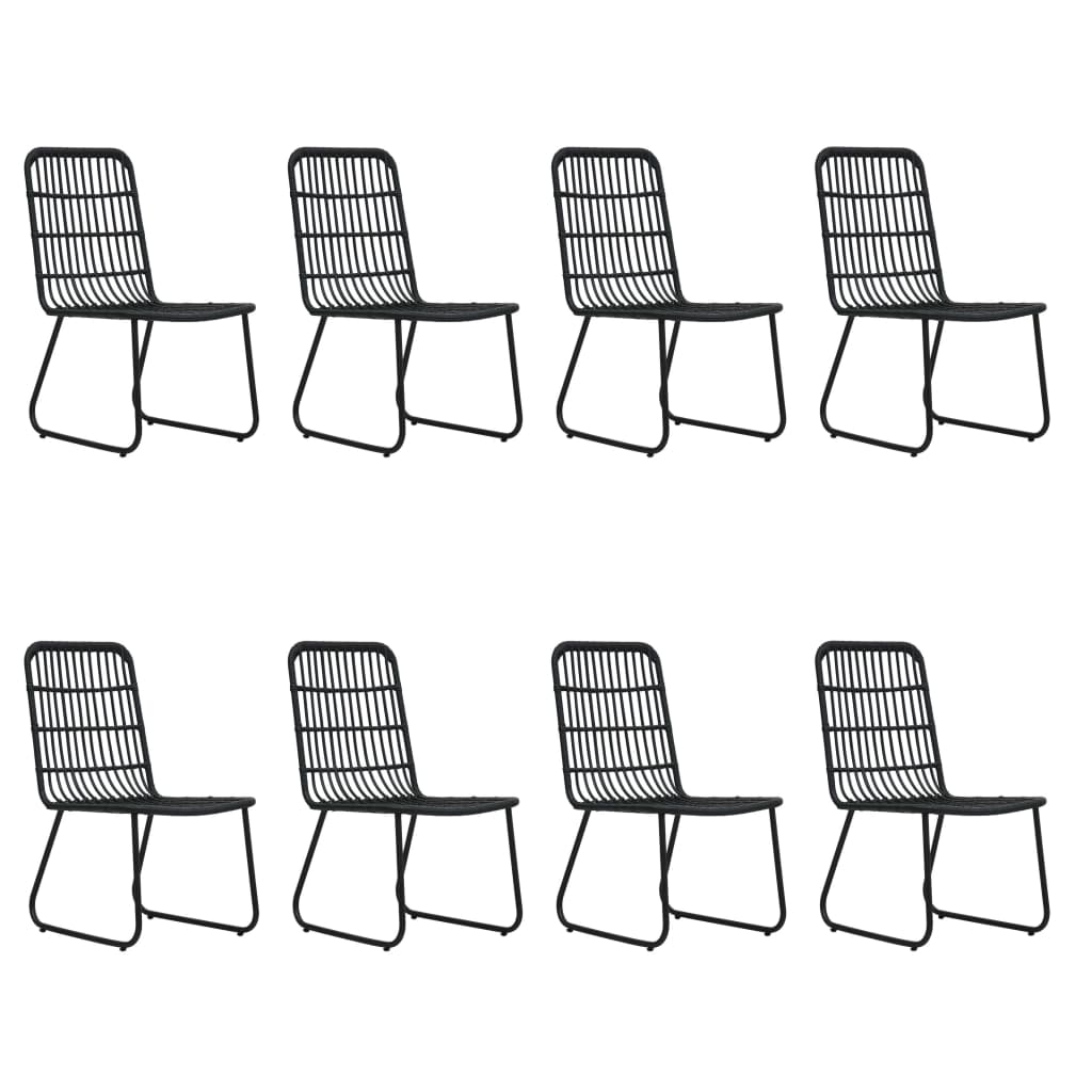 Set mobilier de exterior, 9 piese, poliratan și sticlă GartenMobel Dekor