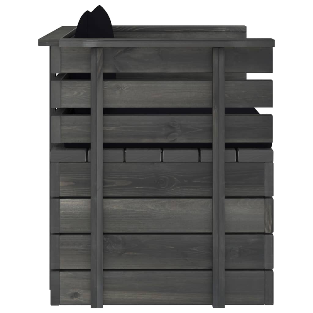 Fotoliu de grădină cu perne, lemn de pin GartenMobel Dekor