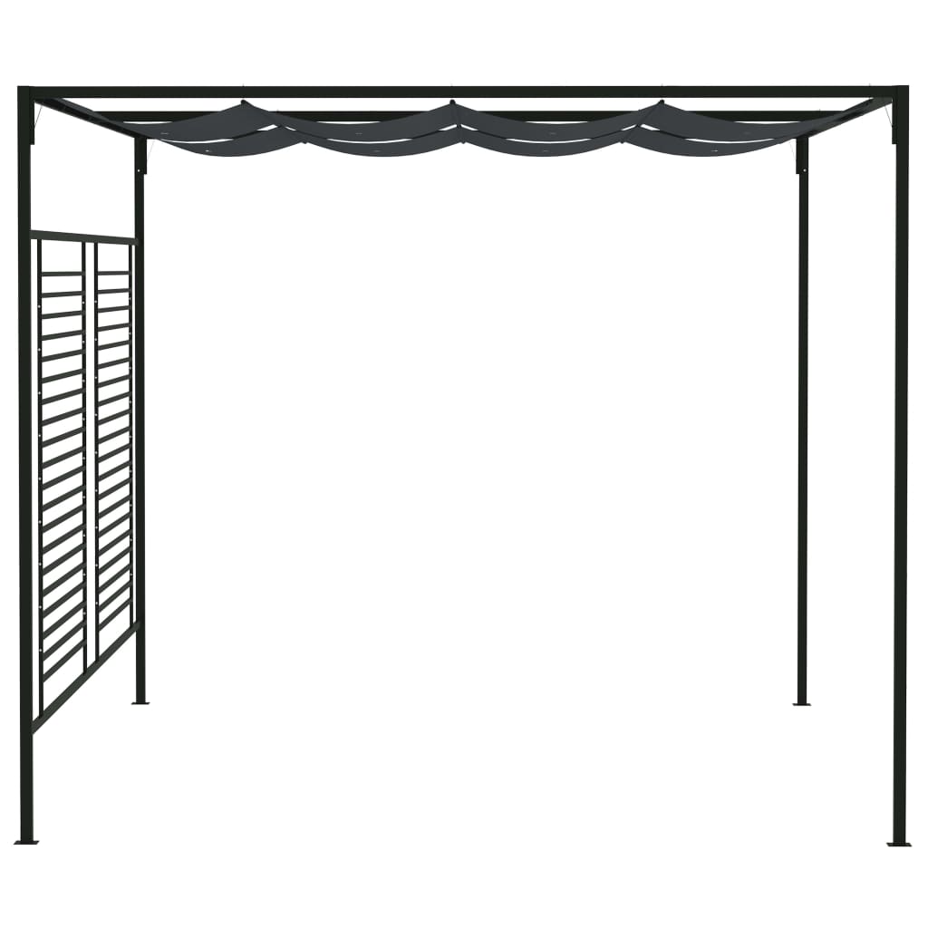 Pavilion cu acoperiș retractabil, antracit, 4x3x2,3 m, 180 g/m² GartenMobel Dekor