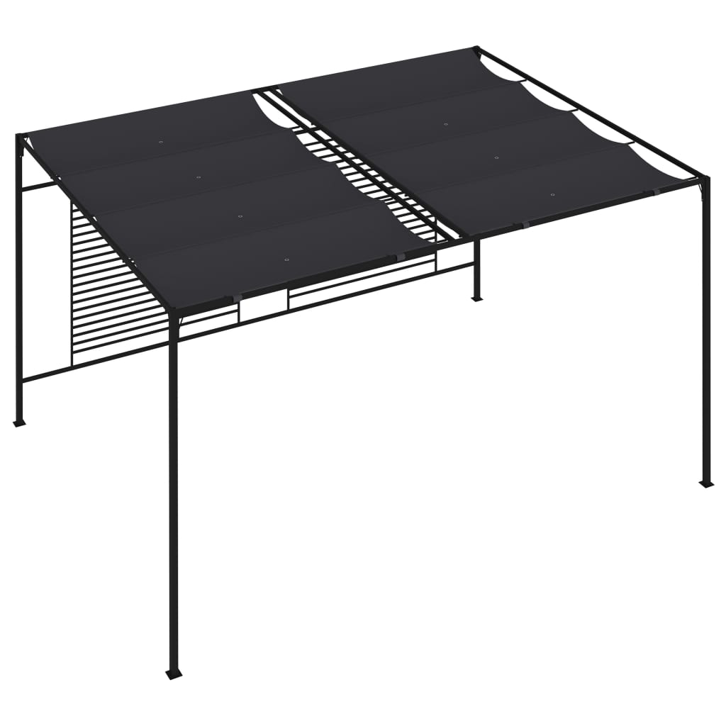 Pavilion cu acoperiș retractabil, antracit, 4x3x2,3 m, 180 g/m² GartenMobel Dekor