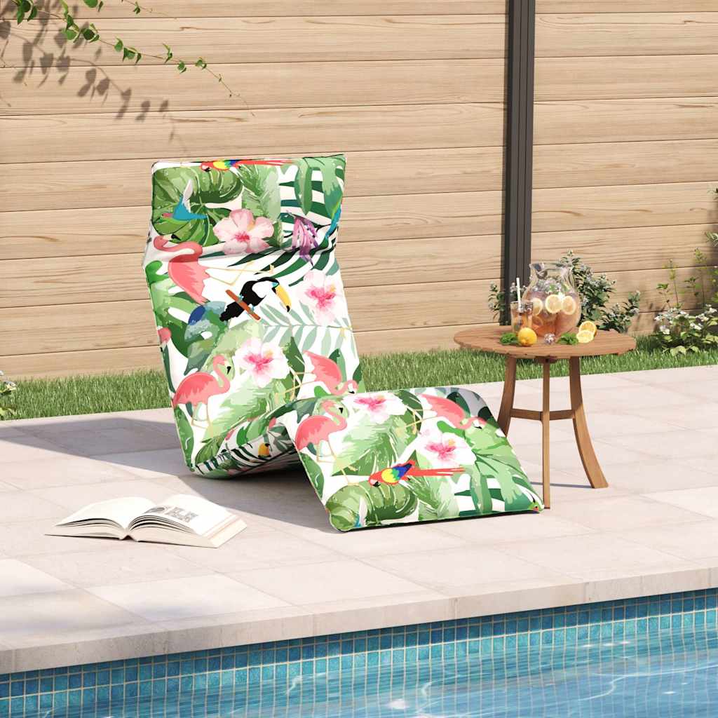 Șezlong pliabil, multicolor, 175x54x8,5 cm, țesătură Oxford GartenMobel Dekor