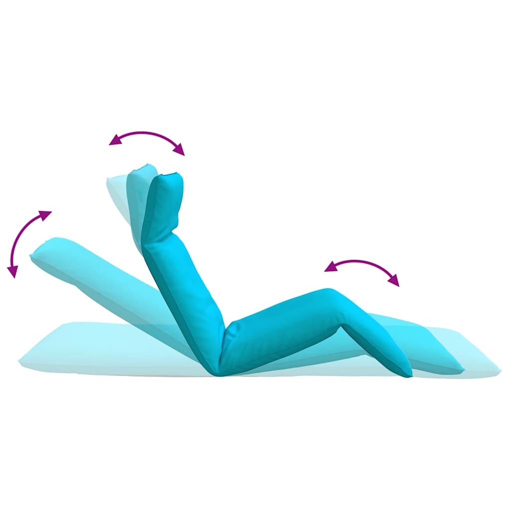 Șezlong pliabil, turcoaz, 175x54x8,5 cm, țesătură Oxford GartenMobel Dekor