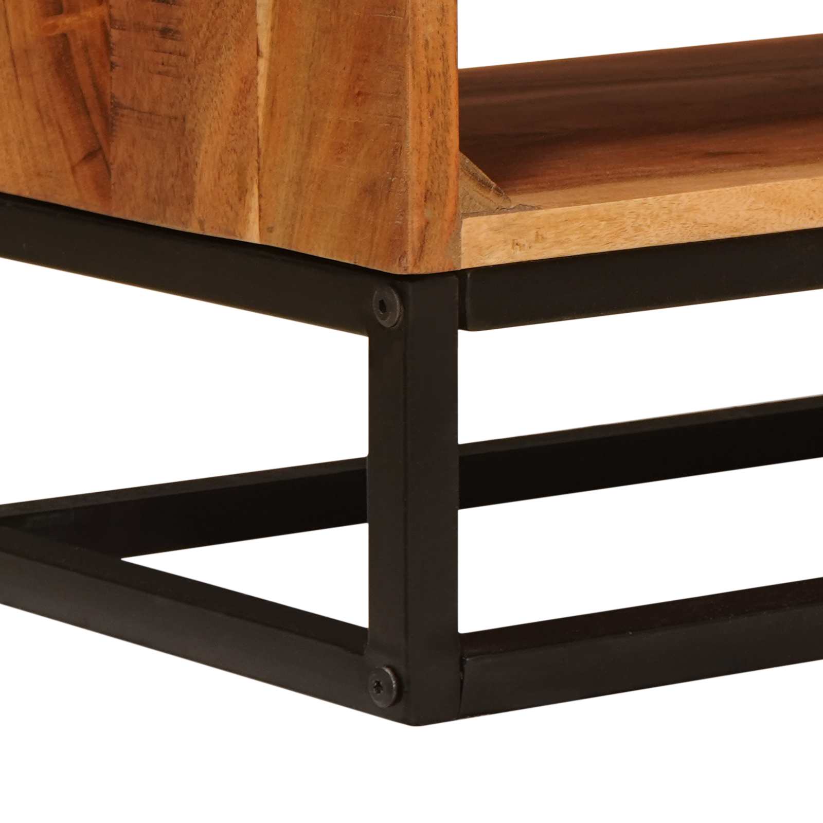 Cabinet TV natural 110 x 30 x 44 cm Lemn Solid de Acacia GartenMobel Dekor