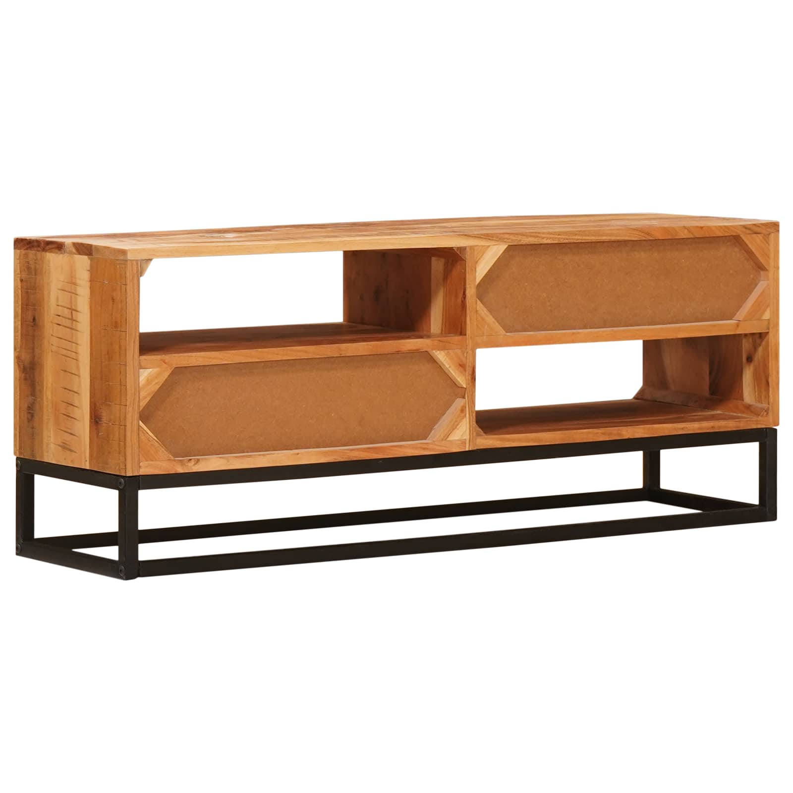 Cabinet TV natural 110 x 30 x 44 cm Lemn Solid de Acacia GartenMobel Dekor