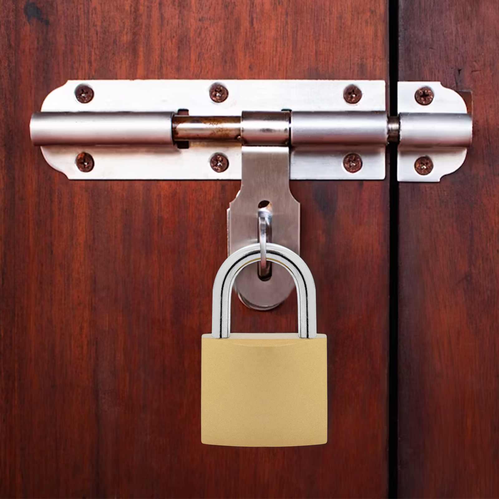 U Lock cu Chei 100 pcs Alamă Fier GartenMobel Dekor