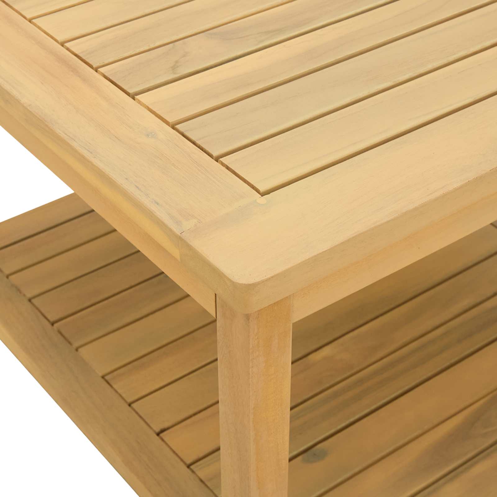 Masă laterală Ulei Natural 60 x 60 x 45 cm Lemn Solid de Acacia GartenMobel Dekor