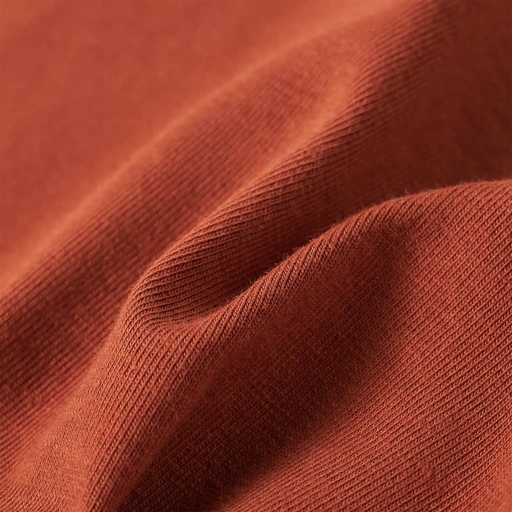 Tricou pentru copii cu mâneci lungi, coniac, 140 GartenMobel Dekor