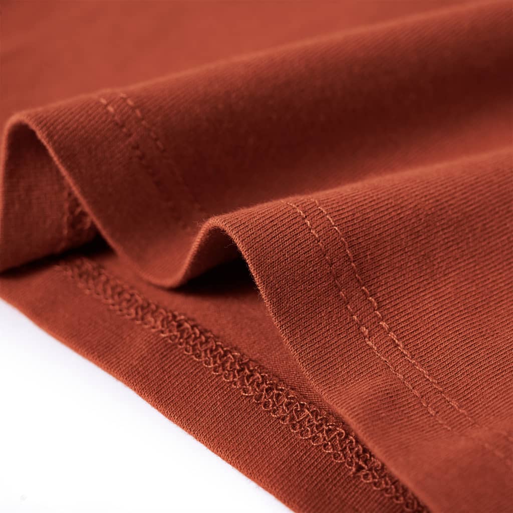 Tricou pentru copii cu mâneci lungi, coniac, 140 GartenMobel Dekor