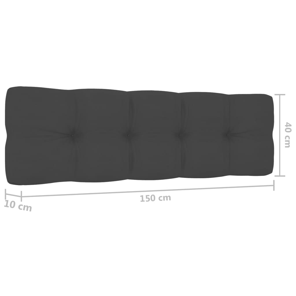 Set mobilier de grădină cu perne, 4 piese, lemn de pin tratat GartenMobel Dekor