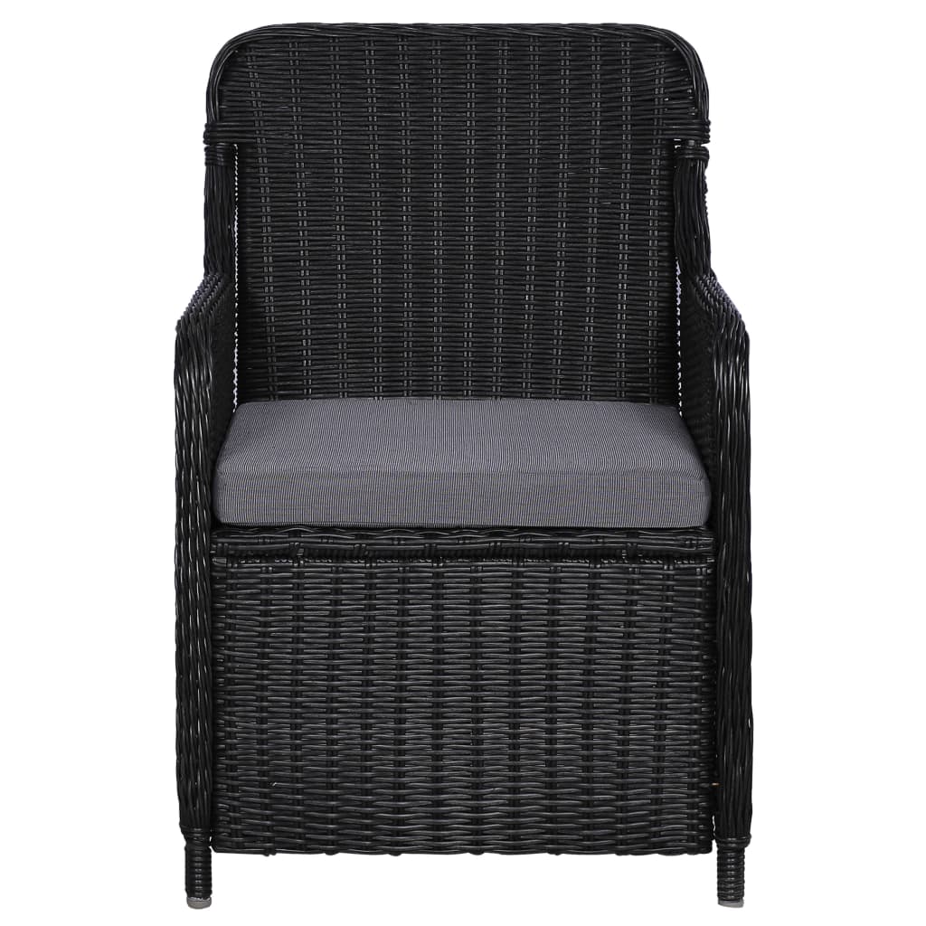 Set mobilier de grădină, 3 piese, negru GartenMobel Dekor