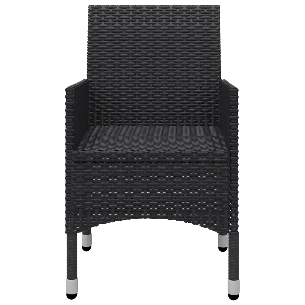 Set mobilier de grădină, 3 piese, negru GartenMobel Dekor