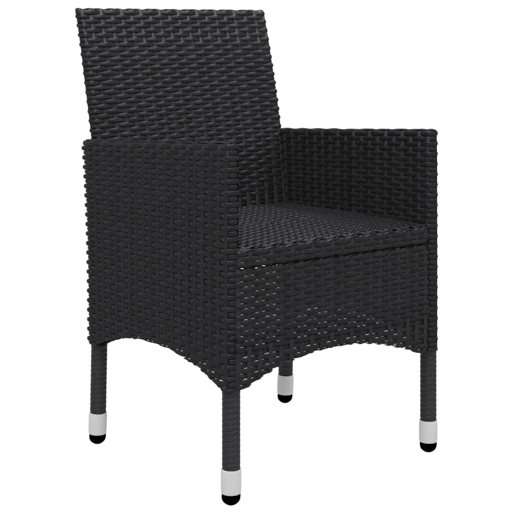 Set mobilier de grădină, 5 piese, negru GartenMobel Dekor