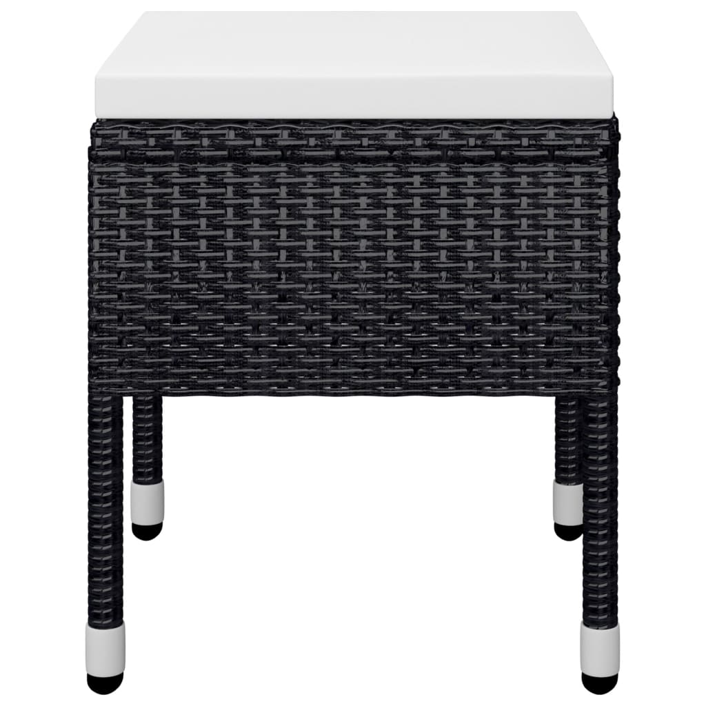 Set mobilier de grădină, 5 piese, negru GartenMobel Dekor