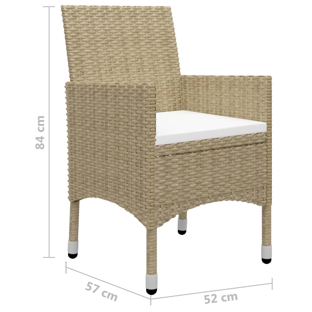 Set mobilier de grădină, 5 piese, bej GartenMobel Dekor