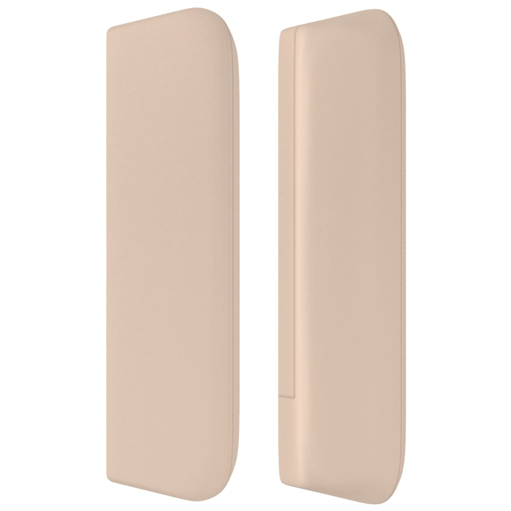 Tăblie pat cu aripioare cappuccino 83x16x78/88 cm piele eco GartenMobel Dekor