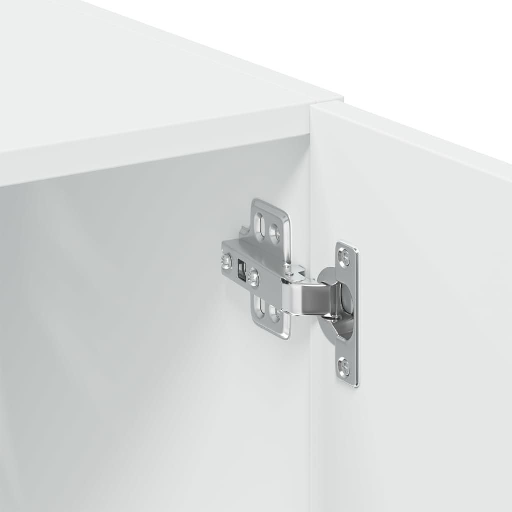 Dulap înalt, alb, 80x42,5x249 cm, lemn prelucrat GartenMobel Dekor