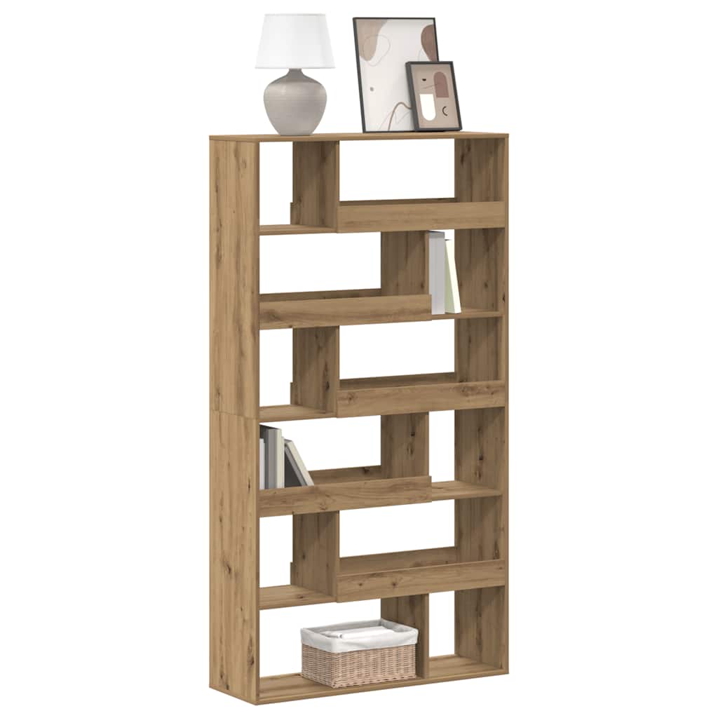 Bibliotecă, stejar artizanal, 100x33x187,5 cm, lemn prelucrat GartenMobel Dekor