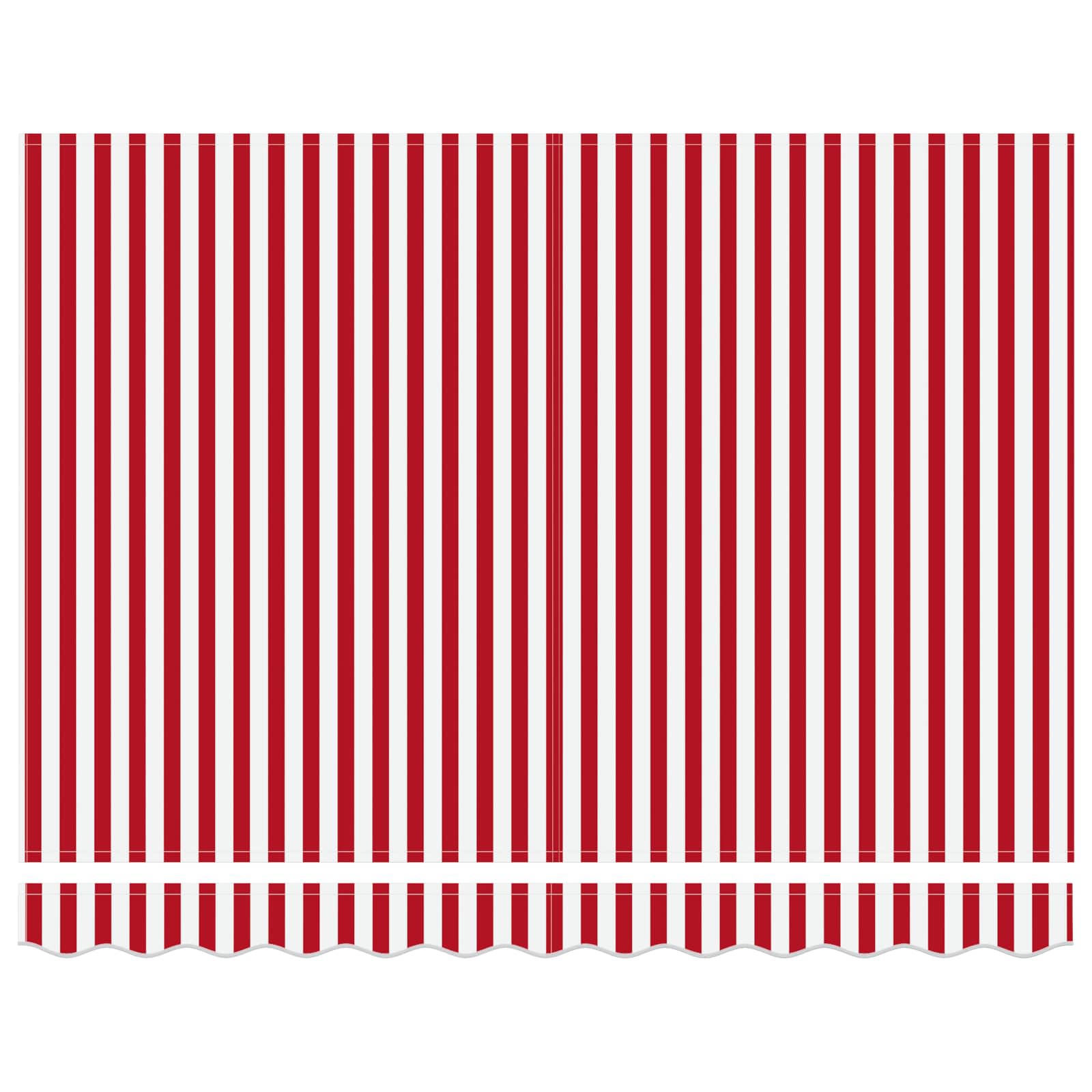 Cortina Retractabilă Roșu și Alb 300 x 250 cm GartenMobel Dekor