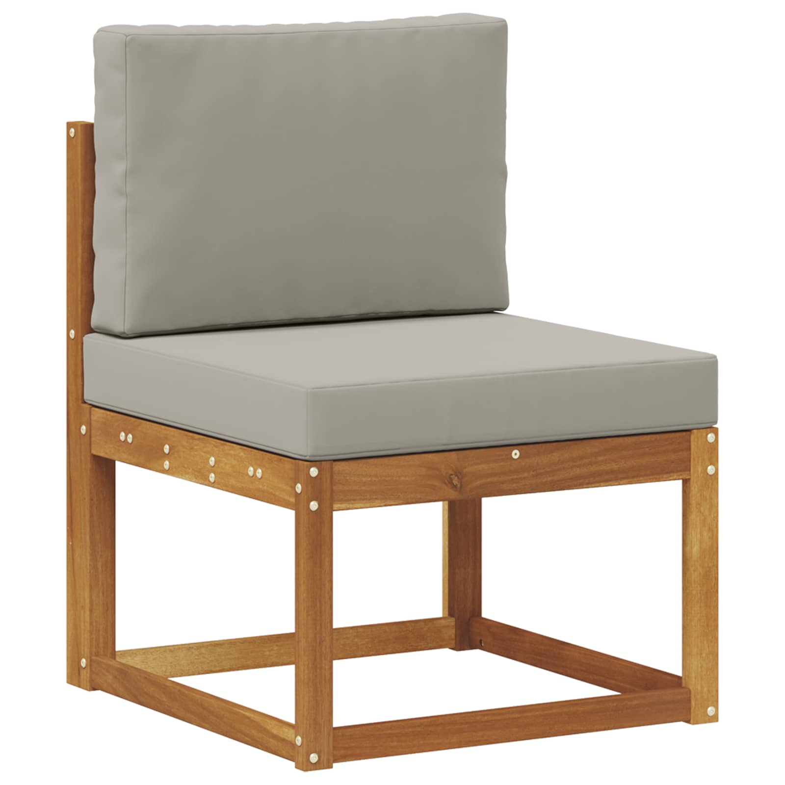 Set de canapele de exterior 7 pcs Gri natural și deschis GartenMobel Dekor