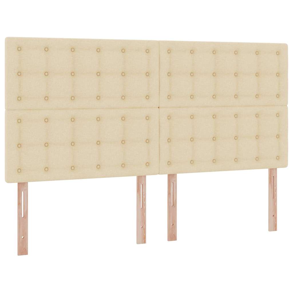 Pat cu lumini cu bandă LED Creme 200 x 200 cm țesătură GartenMobel Dekor