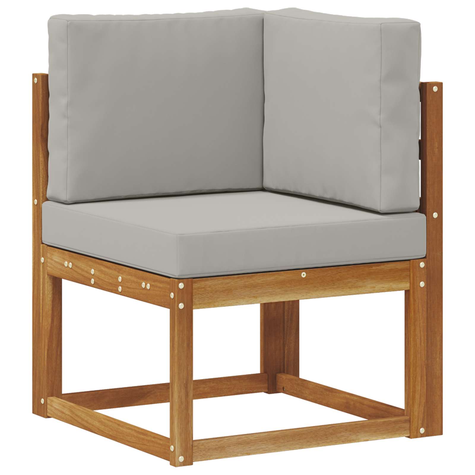 Set de canapele de exterior 7 pcs Gri natural și deschis GartenMobel Dekor