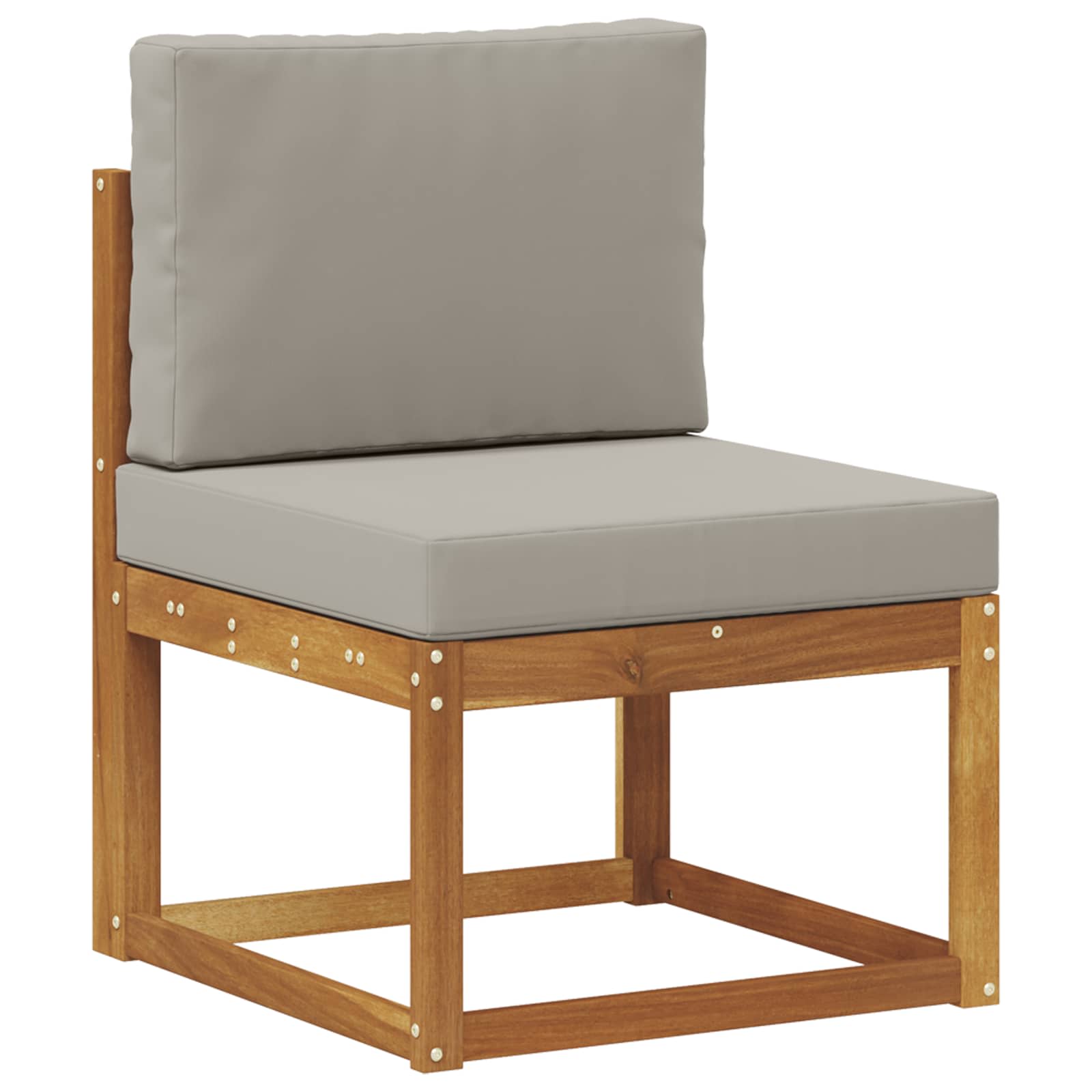 Set de canapele de exterior 7 pcs Gri natural și deschis GartenMobel Dekor