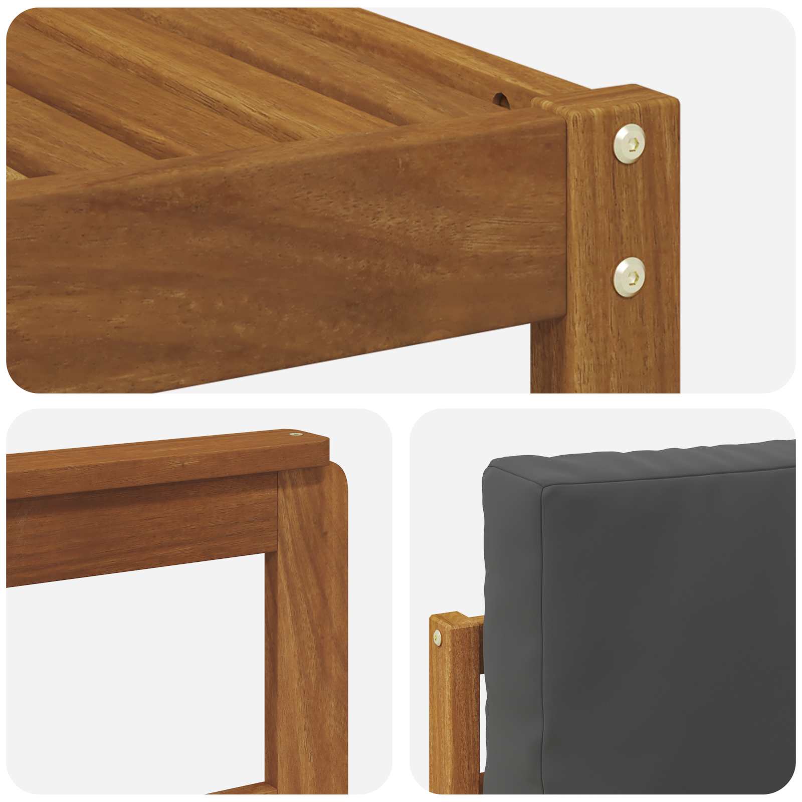 Set de canapele de exterior cu pernă 7 pcs Natural și Antracit GartenMobel Dekor