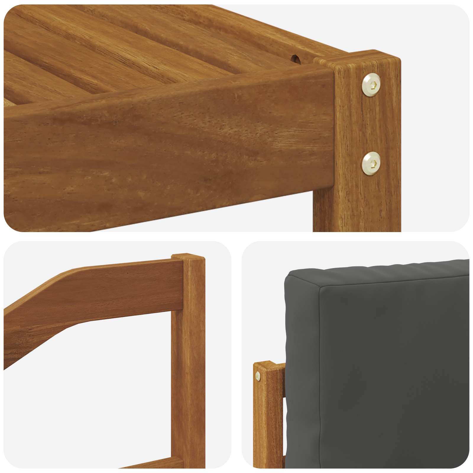 Set de canapele de exterior cu pernă 7 pcs Natural și Antracit GartenMobel Dekor