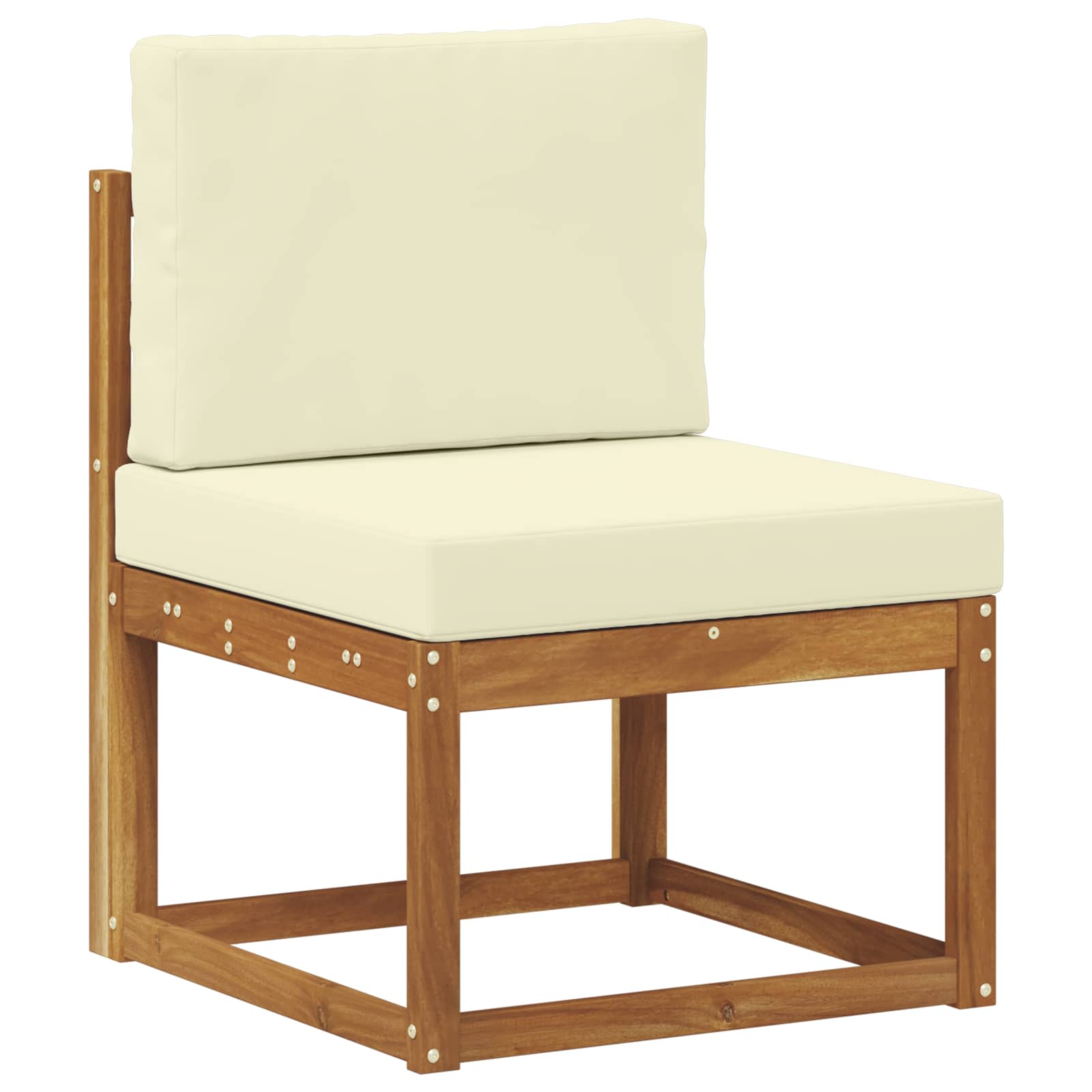 Set de canapele de exterior cu pernă 7 pcs Natural și Crem GartenMobel Dekor